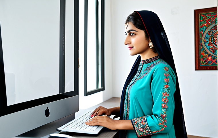 **

"A professional graphic designer, fully clothed in modest Pakistani clothing (shalwar kameez), working on a computer in a bright, modern studio. The studio has traditional Pakistani art on the walls. Safe for work, appropriate content, professional attire, perfect anatomy, natural pose, well-formed hands, proper finger count, high quality, family-friendly."

**